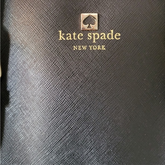 Kate Spade Black Leather Purse with gold hardware, NWOT - Picture 2 of 6